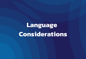 Language Considerations Guide