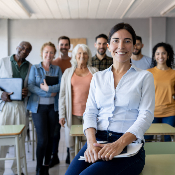 Group of teachers smiling